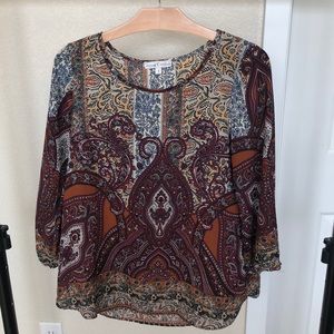 Paisley Printed Top